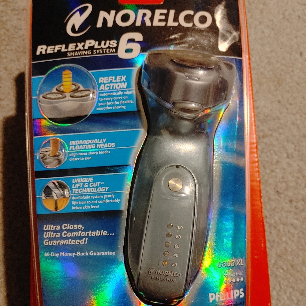 BRAND NEW! VINTAGE NORELCO PHILIPS 6863XL SHAVER SUPER RARE MADE IN HOLLAND!